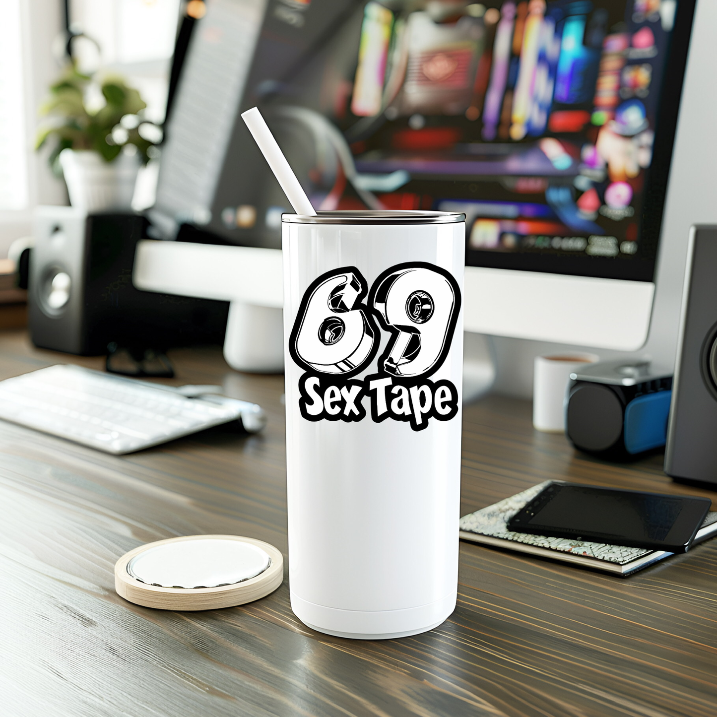 Funny Tape Vinyl Sticker