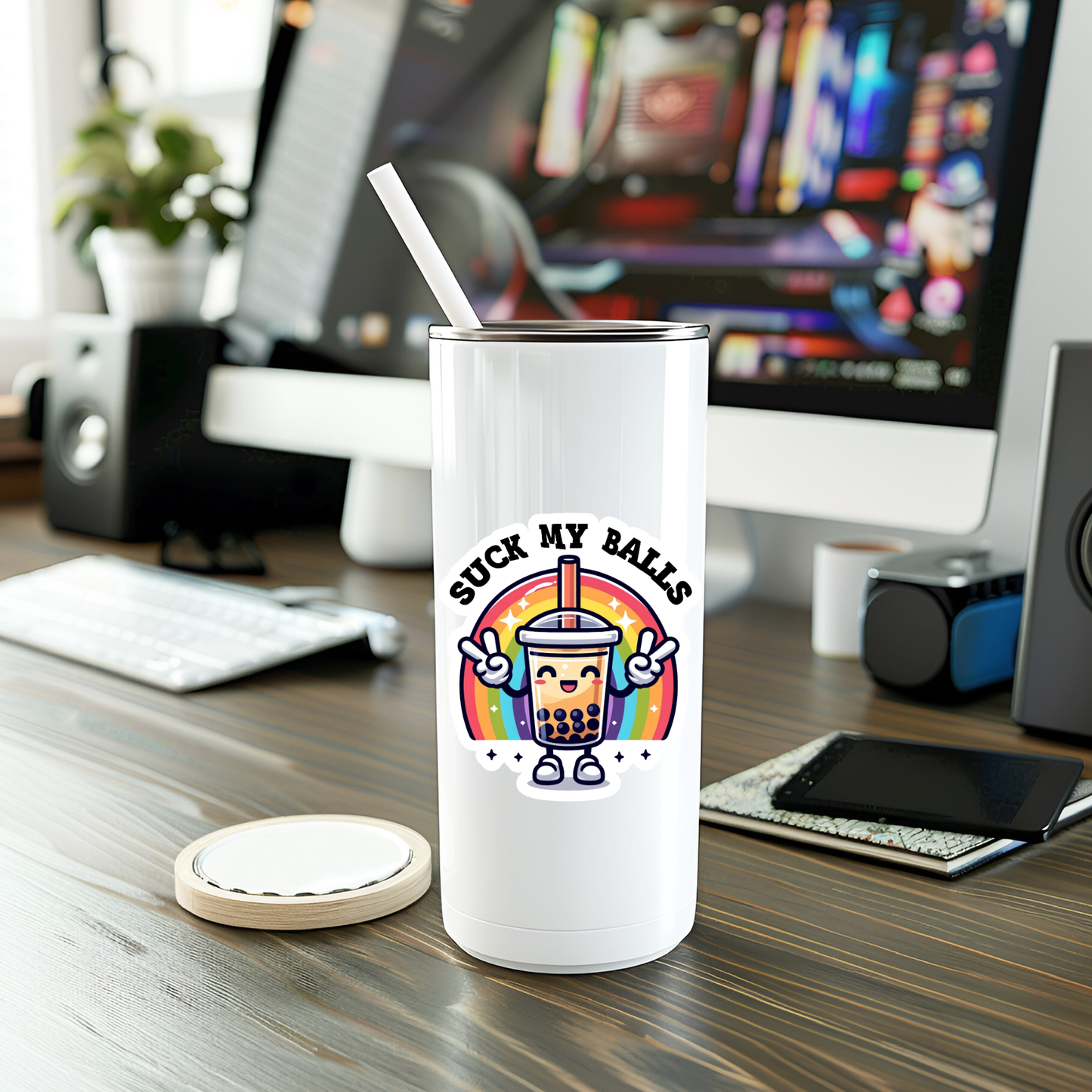 Boba Tea Sticker | Laptop Sticker | Vinyl Die Cut Sticker