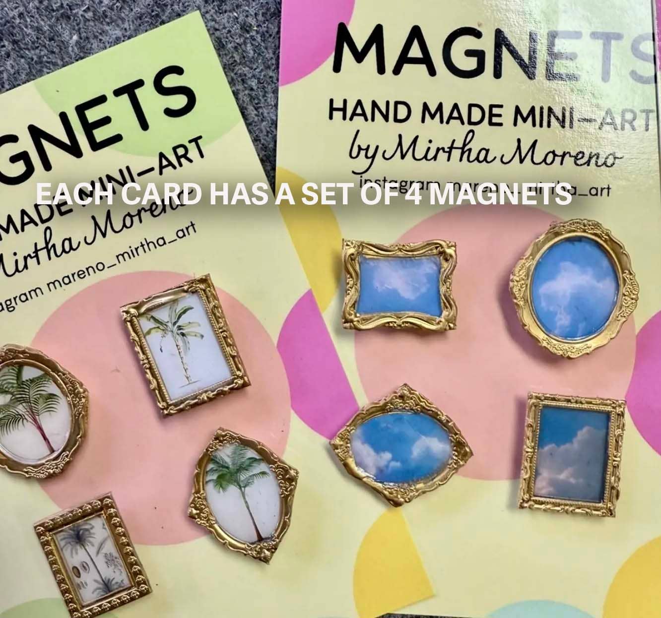 Fish Magnets -Miniature Framed Art