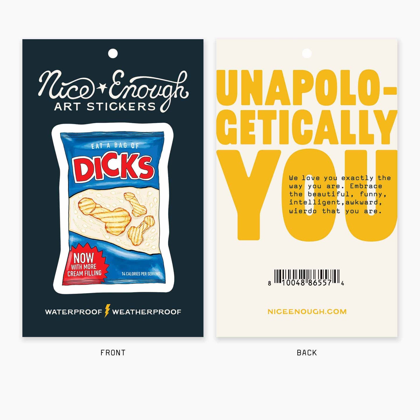 Dicks - 3" Art Sticker