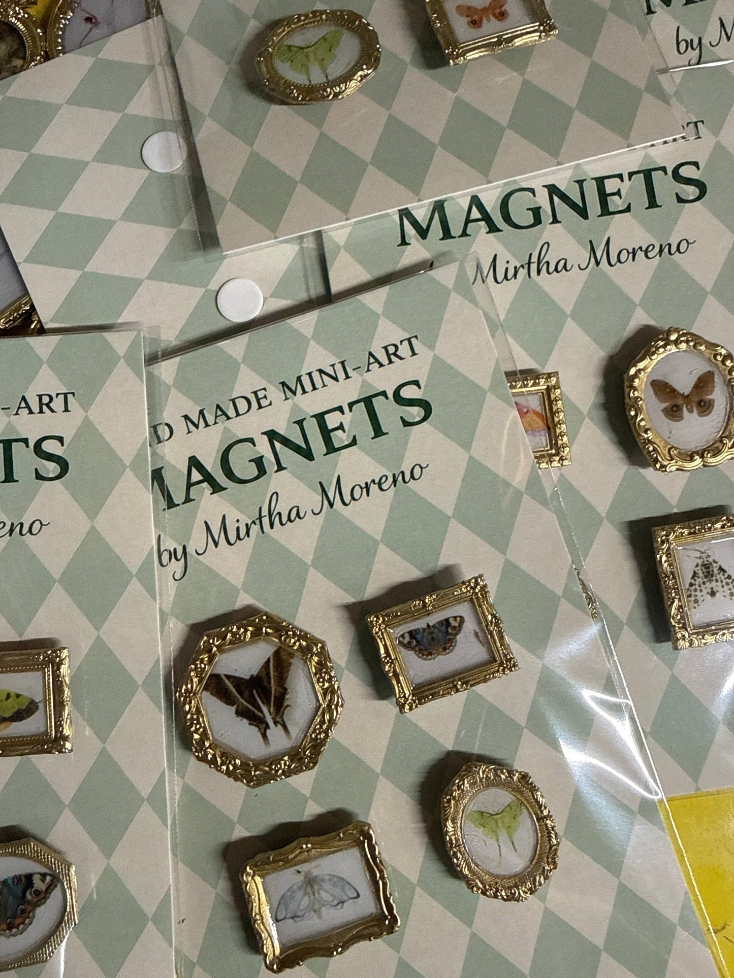Moth magnets (Set of 4 per item) butterflies