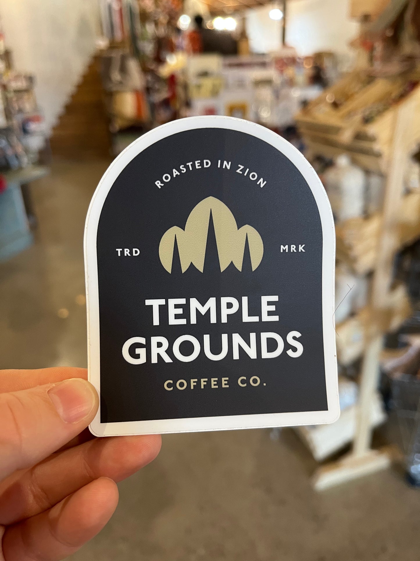 Temple Grounds Sticker