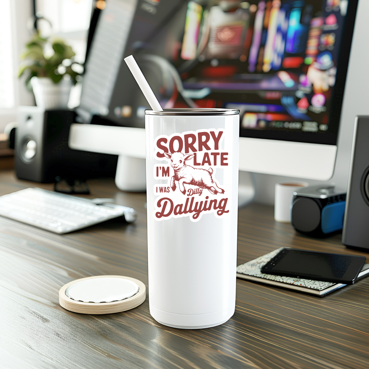 Funny I Was Dilly Dallying Vinyl Sticker