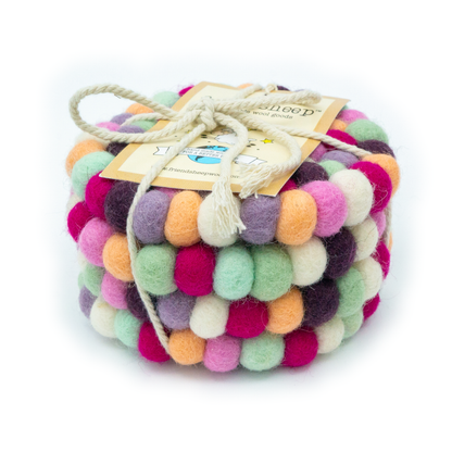 Friendsheep Macarons Eco Coasters and Trivets
