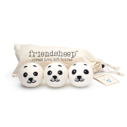 Friendsheep Baby Seals Eco Wool Dryer Balls - Set of 3