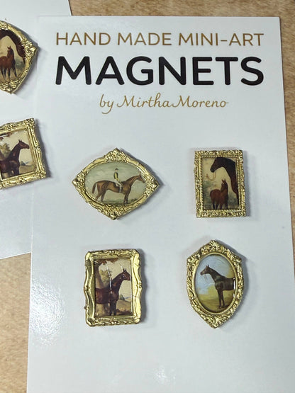 Equine Magnets (Set of 4 each) Vintage Horse images