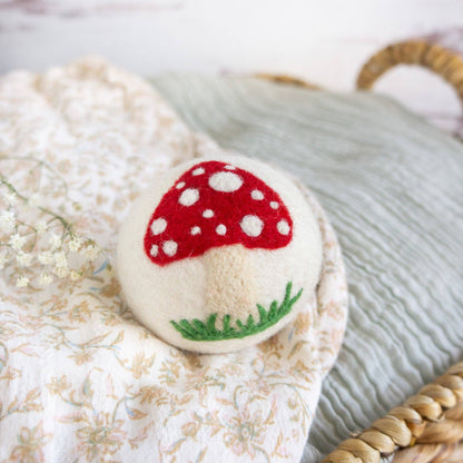 Friendsheep White Mushroom Trio Eco Wool Dryer Balls - Set of 3