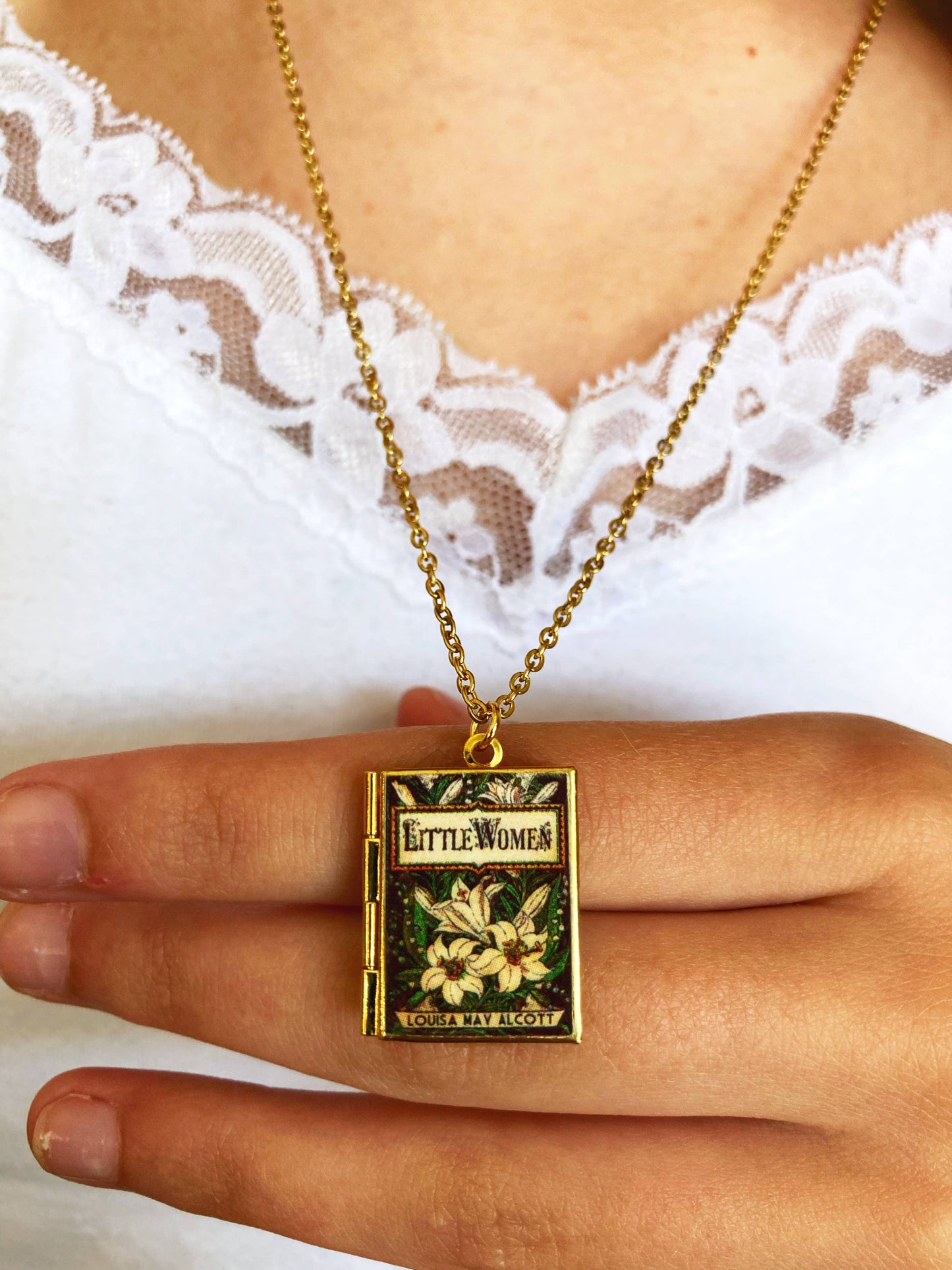 Book Locket Necklace - Little Women - Lily Series