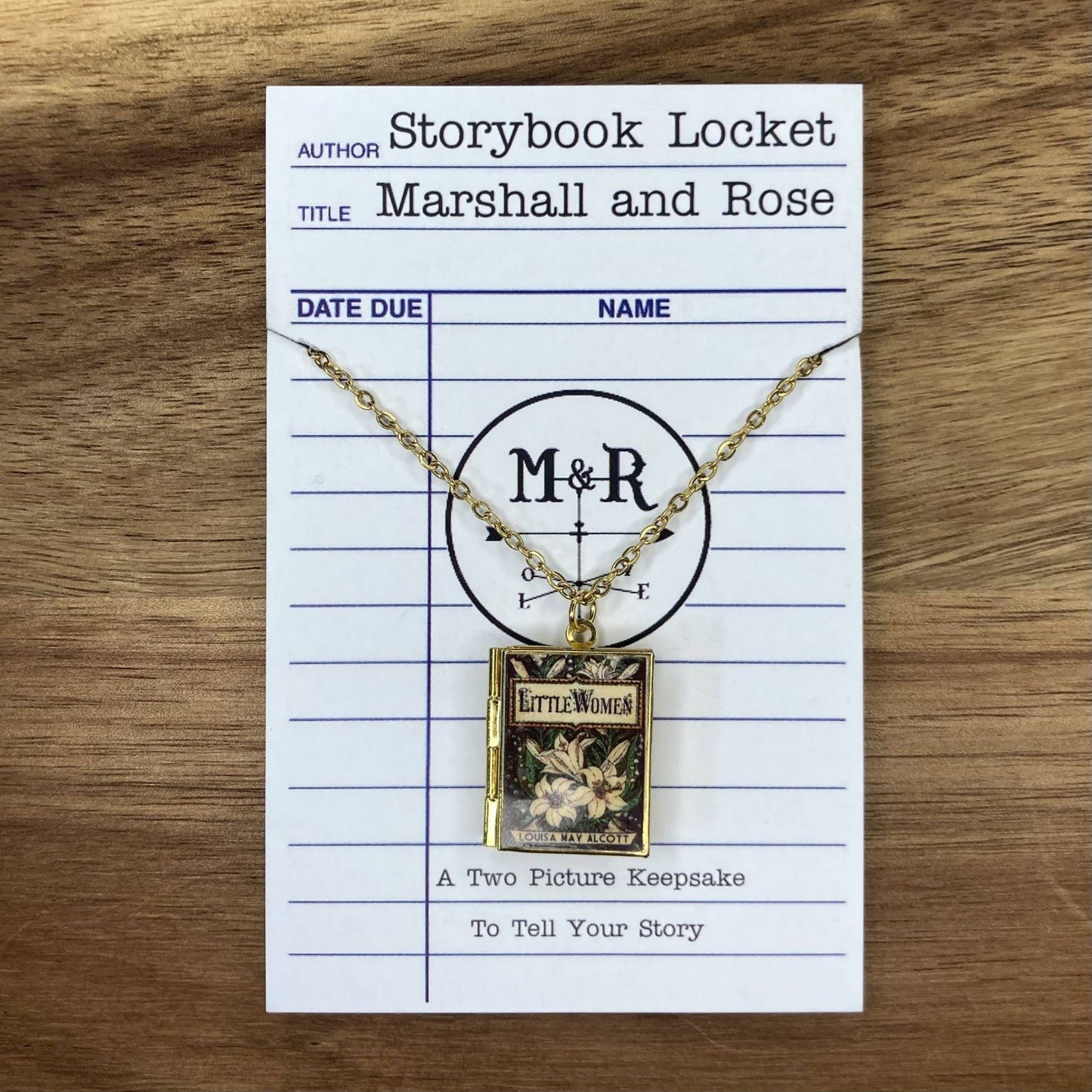 Book Locket Necklace - Little Women - Lily Series