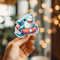 Super Cute Shark Vinyl Sticker