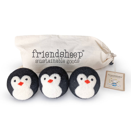 Friendsheep Penguin Eco Wool Dryer Balls - Set of 3