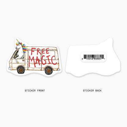 Free Magic - 3" Art Sticker