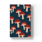 Denik Navy Mushrooms  Soft Touch Classic Layflat Notebook