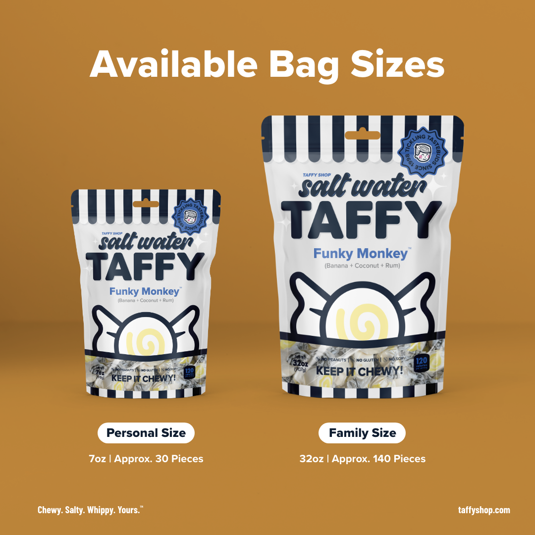 Funky Monkey Taffy™ (Banana+Coconut+Rum)