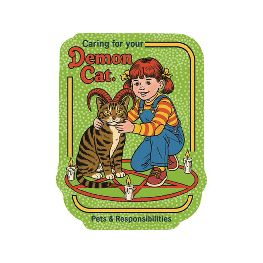Pagan Kitty Cat Children Humor High Quality Vinyl Sticker