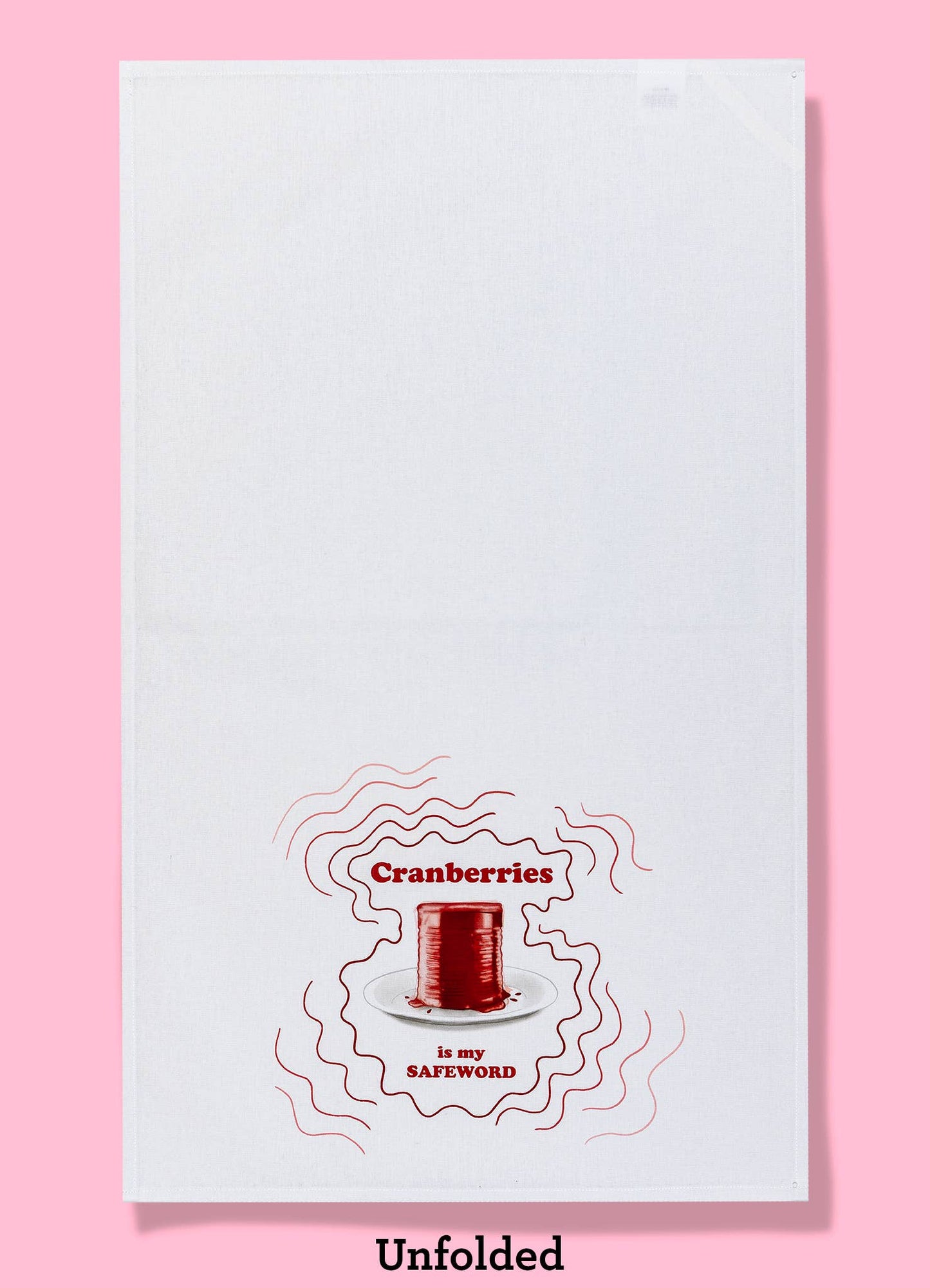 Cranberries Is My Safeword kitchen towel | Thanksgiving