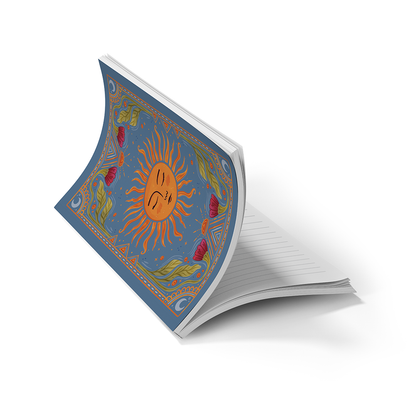 Denik Sun Tarot  Soft Touch Layflat Notebook