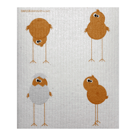 Swedish Dishcloth Funny Chickens