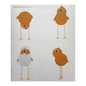 Swedish Dishcloth Funny Chickens