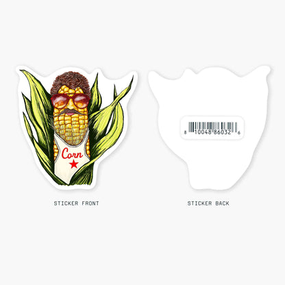 Corn Star - 3" Art Sticker
