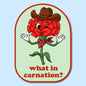 Funny Cowboy Flower Sticker – What in Carnation Decal