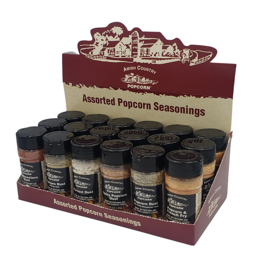 18 Pack Display Box of Popcorn Dust Seasonings (Mix Case)
