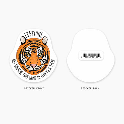 Tiger Food - 3" Art Sticker