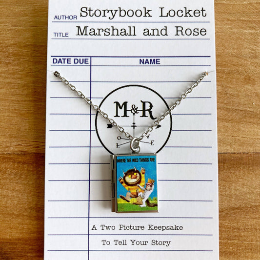Book Locket Necklace - Where the Wild Things Are