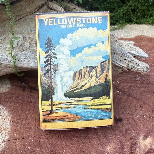Yellowstone Vintage-looking National Park Matchboxes