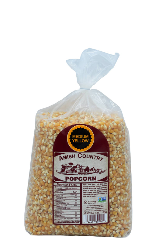 6lb Bag of Medium Yellow Popcorn