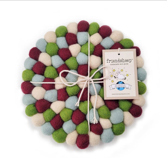 Friendsheep Yuletide Eco Coasters and Trivets