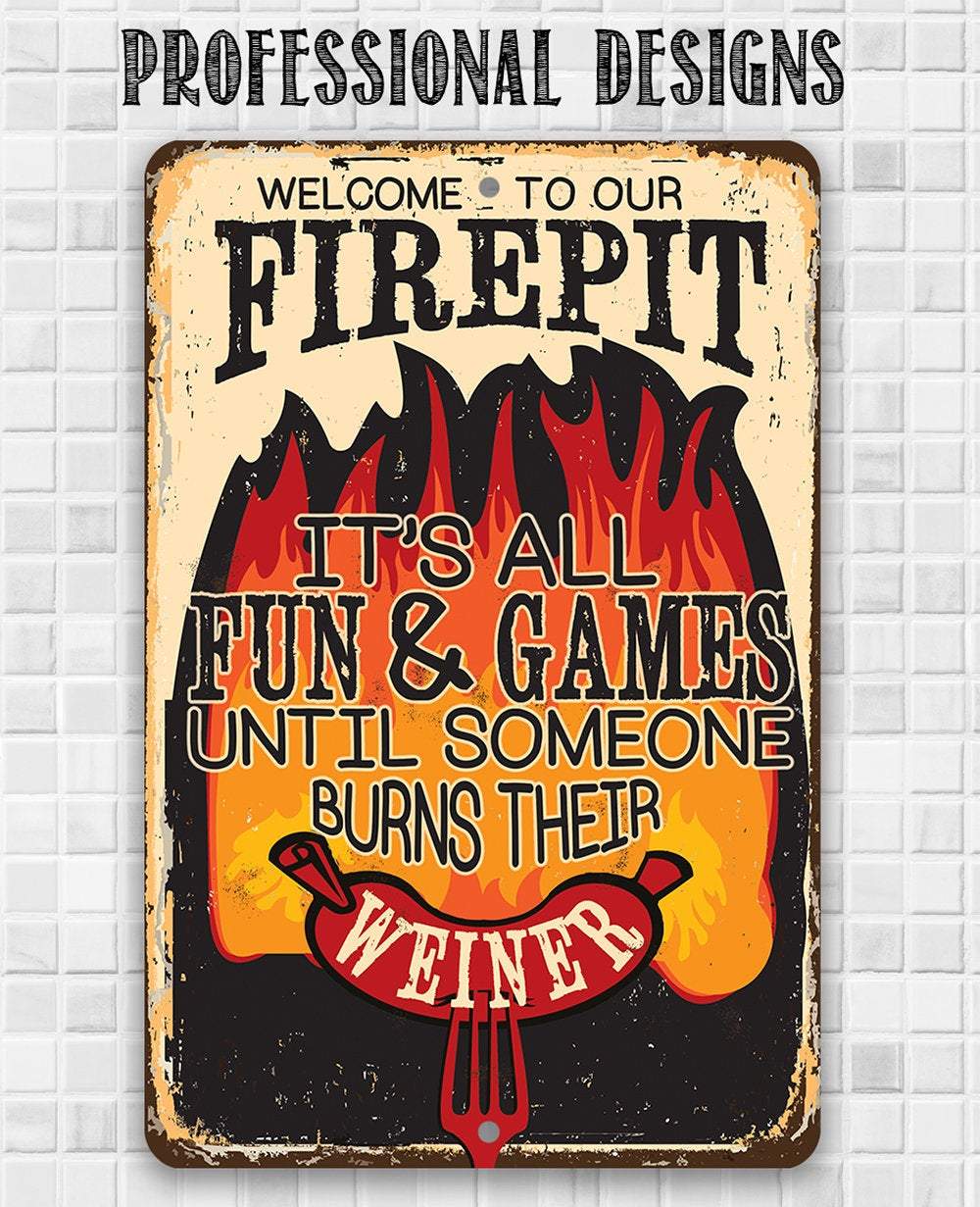 Rustic Metal Sign | It's All Fun and Games