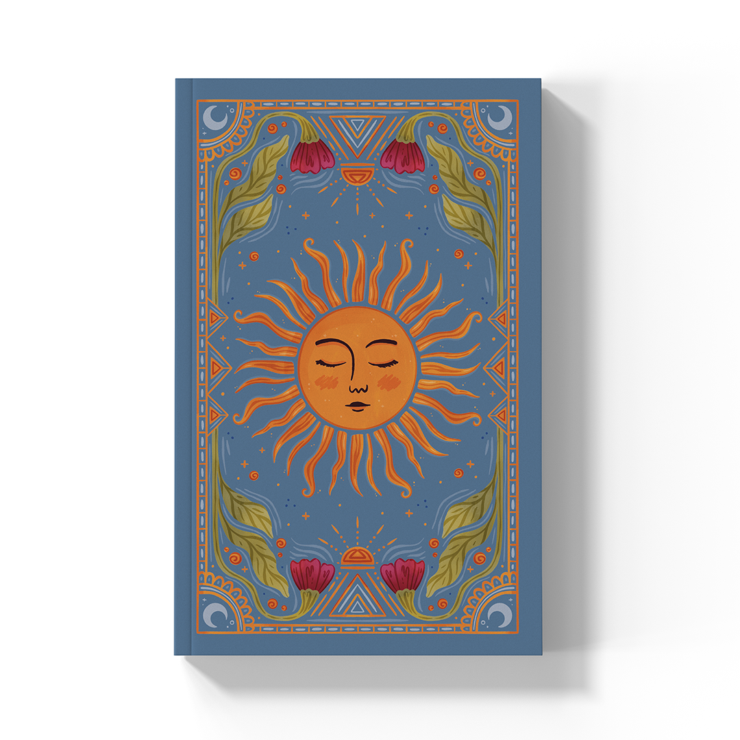 Denik Sun Tarot  Soft Touch Layflat Notebook