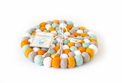 Friendsheep Pumpkin Patch Eco Coasters and Trivets