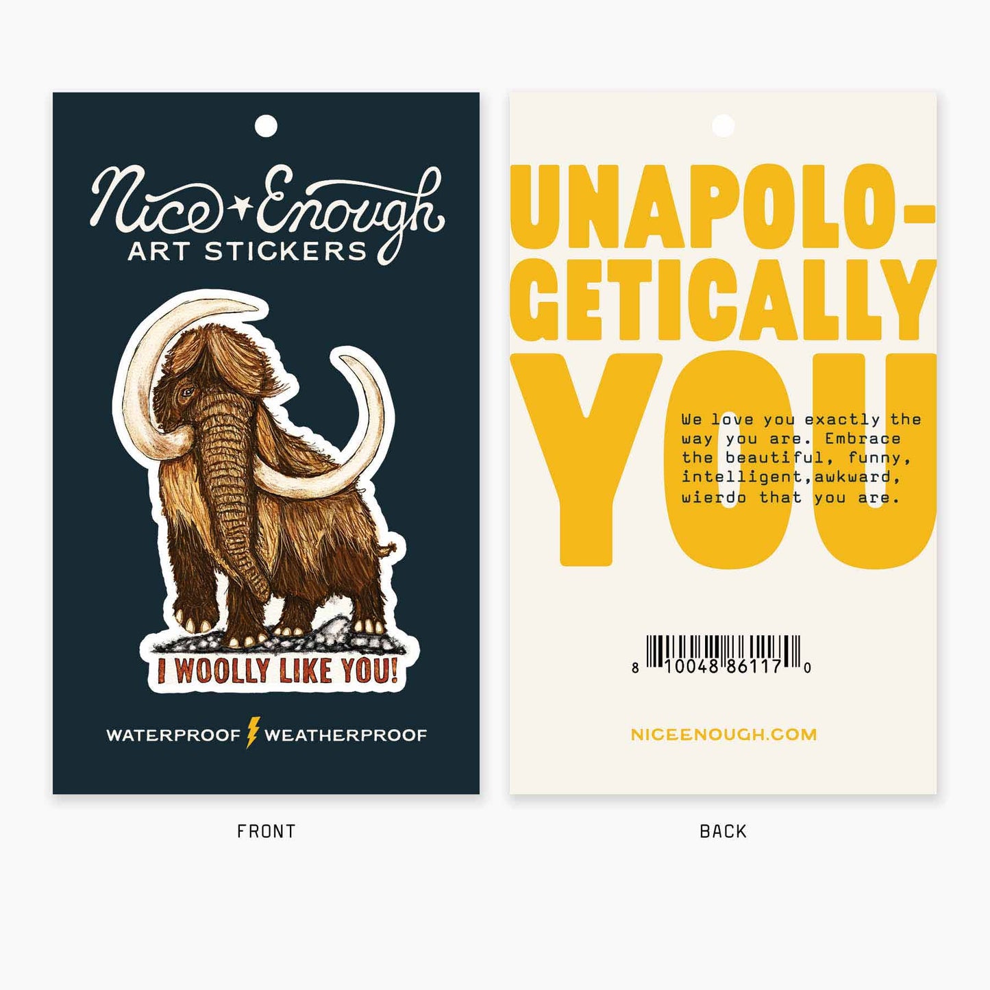Woolly Like You - 3" Art Sticker