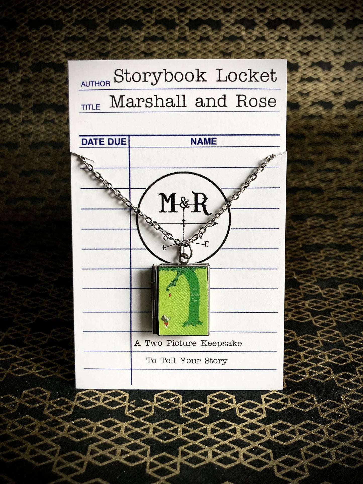 Book Locket Necklace - The Giving Tree