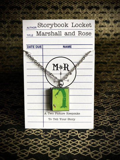 Book Locket Necklace - The Giving Tree