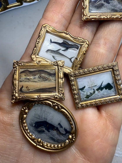 Whale magnets (Set of 4) vintage whaling