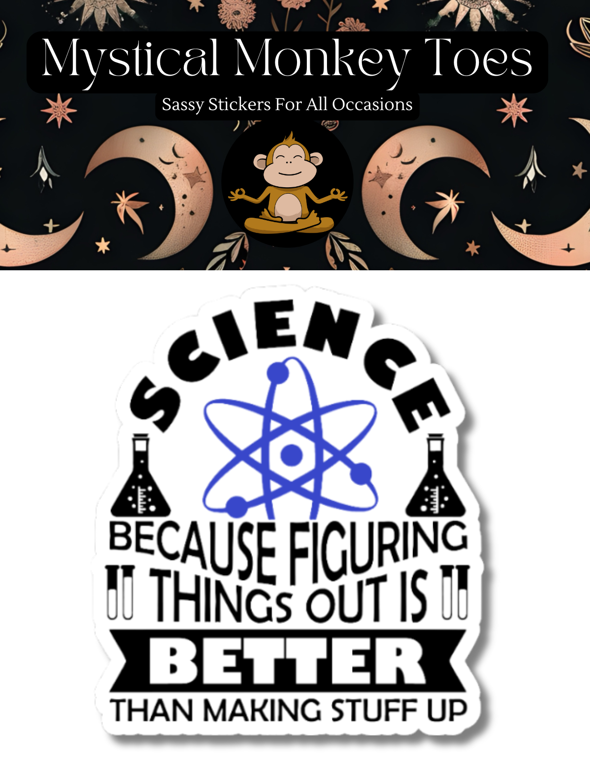Funny Science Vinyl Sticker