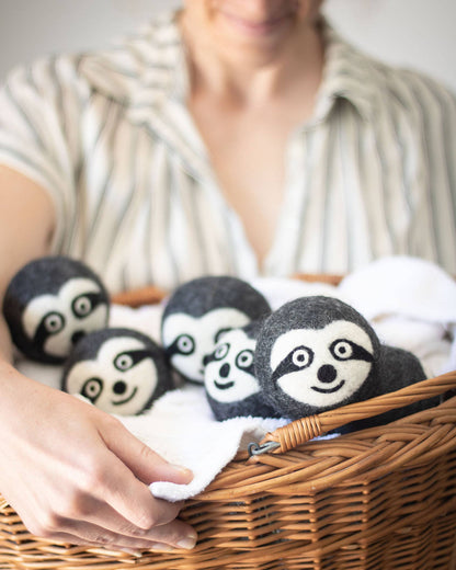 Friendsheep Sloth Trio Eco Wool Dryer Balls - Set of 3