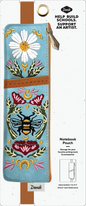 Denik Honeybee Tea Embroidered Notebook Pouch