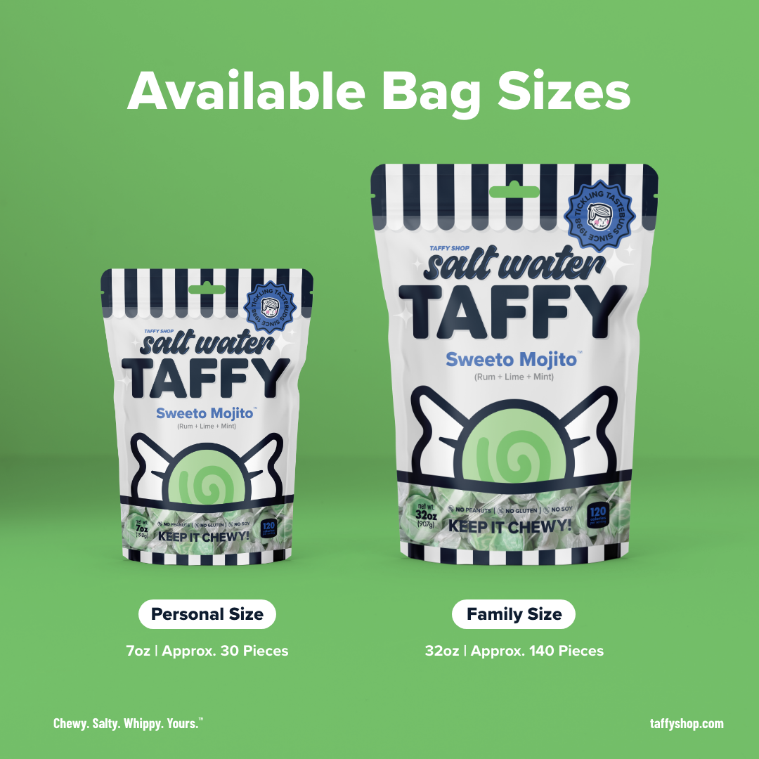 Sweeto Mojito™ Taffy (Rum+Lime+Mint)
