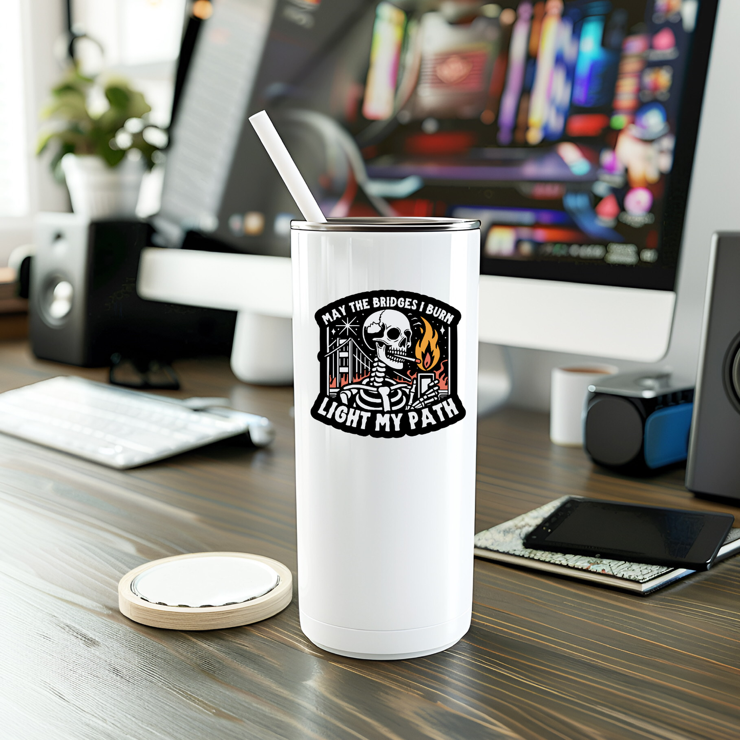 Funny Light My Path Vinyl Sticker