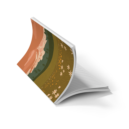 Denik Rosy Mountain  Soft Touch Layflat Notebook