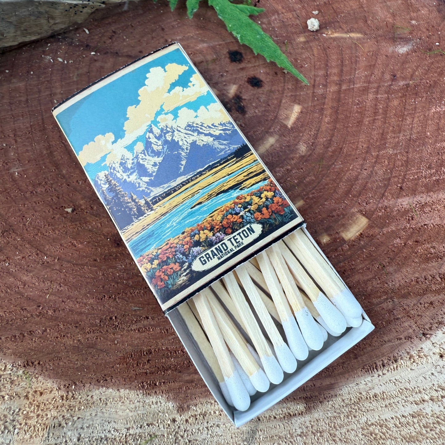 Grand Tetons Vintage-looking National Park Matchbox
