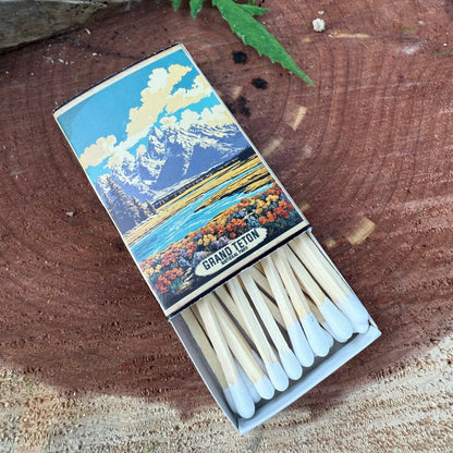 Grand Tetons Vintage-looking National Park Matchbox