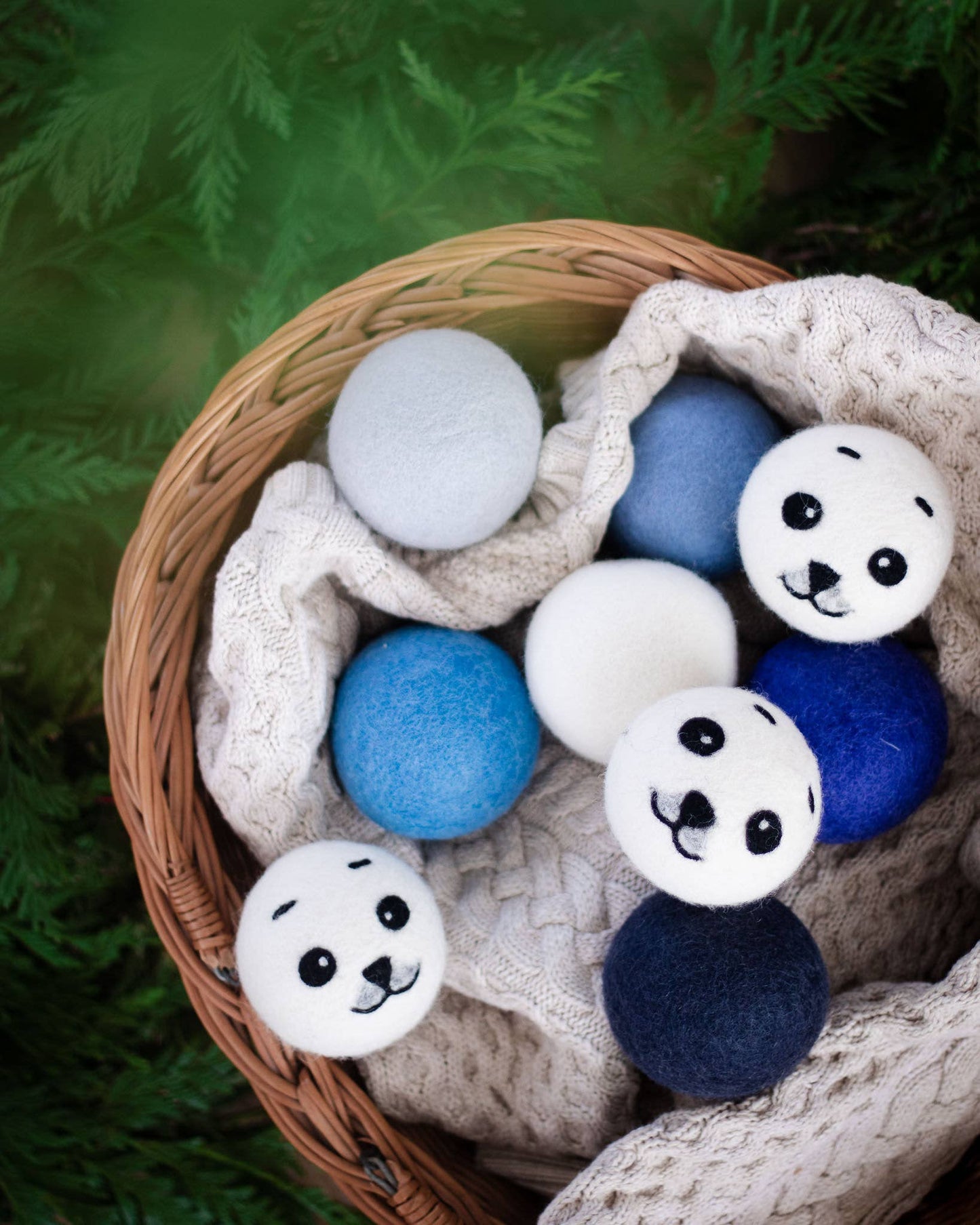 Friendsheep Baby Seals Eco Wool Dryer Balls - Set of 3