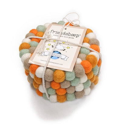 Friendsheep Pumpkin Patch Eco Coasters and Trivets