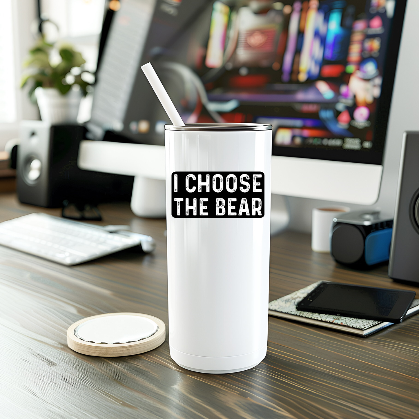I Choose The Bear Sticker