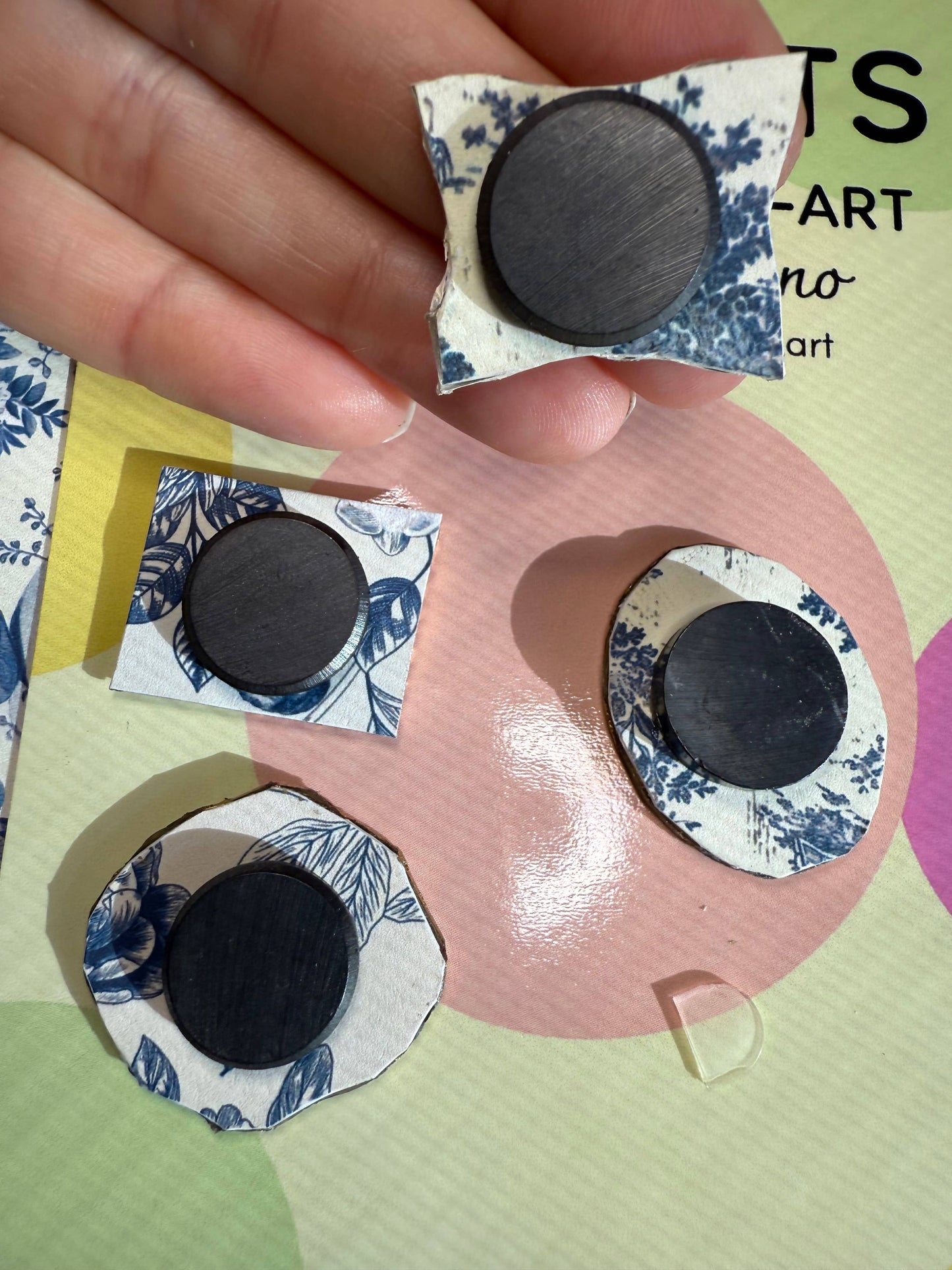 Vintage floral Magnets (Set of 4)